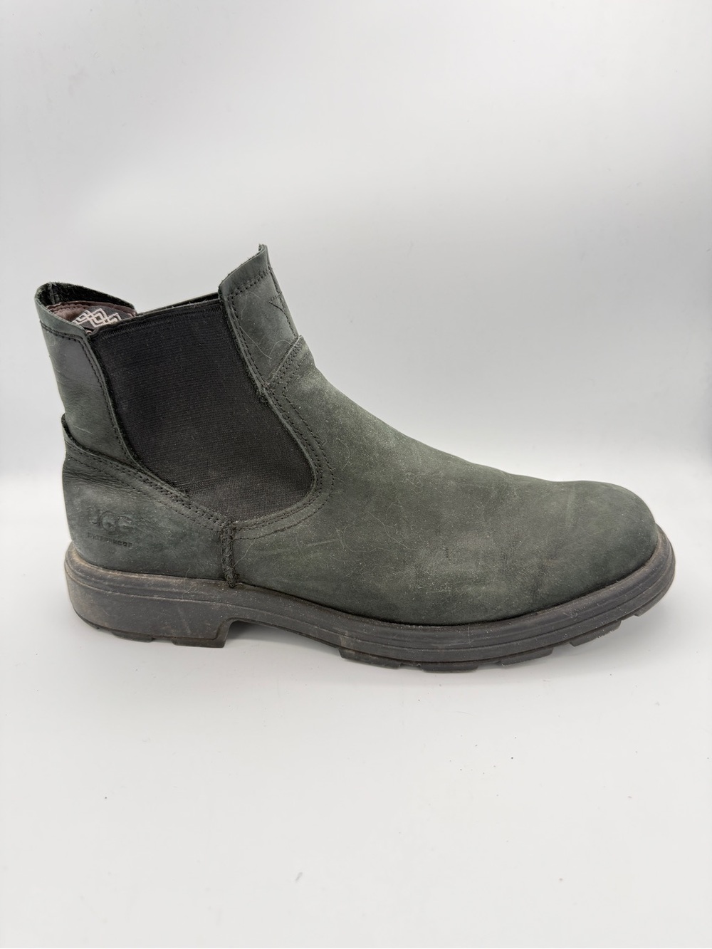 Ugg Men's Biltmore Chelsea Boot Leather Dark Muted Green